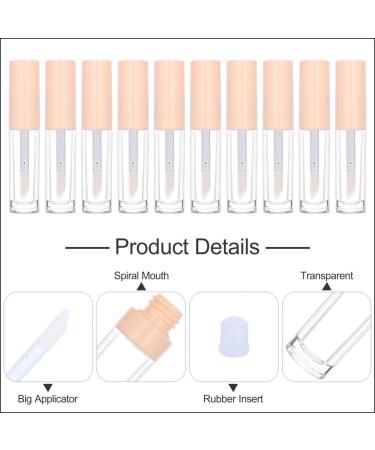 10pcs CAIYA Lip Gloss Containers with Large Brush - 9ml Empty Tubes for DIY Lipgloss (Light Orange) - Buy Online on GoSupps.com