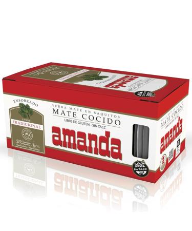 Amanda Sachets de Yerba Mat Traditionnel: 0 075 kg| Boisson nergisante et tonique riche en vitamines et antioxydants avec caf ine!Acc l re le m tabolisme. Sans sucre. 0.075 kg