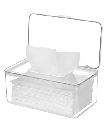 NOVWANG Clear Wipes Dispenser Large Capacity Wipes Holders for Baby & Adult Keeps Wipes Fresh Wipes Container with Sealing Design Wipes Pouch Case Tissues Wipes Case Non-Slip Easy Open/Close