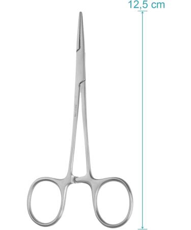 Buy May Set: Stainless Steel First Aid Scissors (11.5 cm) & Clamp (12.5 cm) - Perfect for Emergency Kits | International Shipping Available - Buy Online on GoSupps.com