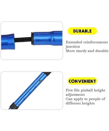 Telescopic Non Slip Crutches Older Cane Aluminum Alloy Elderly Height Adjustment Walking Stick Blind Sticker Black Blue for Persons rollator walker Durable Mobility Aid for Arthritis Elderly Seni - Buy Online on GoSupps.com