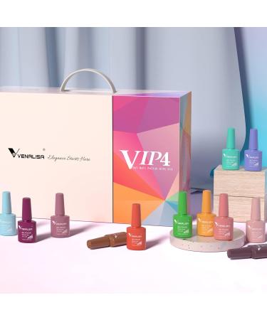 VENALISA UV Gel Nail Polish Set 60 colors Universal for all seasons Gel polish Nude Pink Red Black Glitter Nail Glitter Long Lasting Glossy Shellac Nail Art Design Soak Off LED Lamp Nail Set vip4 - Buy Online on GoSupps.com