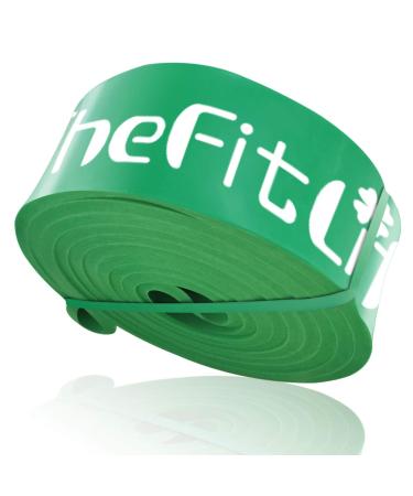 TheFitLife Resistance Pull Up Bands - Pull-Up Assist Exercise Bands Long Workout Loop Bands for Body Stretching Powerlifting Fitness Training Bonus Carrying Bag and Workout Guide Green