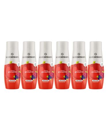 sodastream SODASTREAM Concentrates Pack of 6 Sugar-Free Grenadine Concentrates Up to 54 Litres of Drinks 440 ml