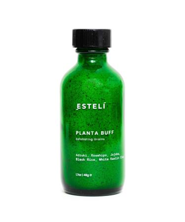 ESTELI Planta Buff Exfoliating Grains | Gentle Face Scrub | Made with Organic Botanical Grains and Cleansing Clays | Plant- based + Cruelty Free (1.7oz / 48g)
