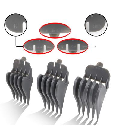 Professional Hair Clipper Combs & Guards for Wahl - NO.10, NO.12, NO.16 Gray - Buy Online on GoSupps.com