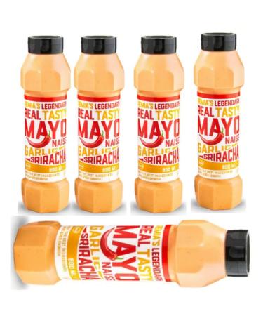 Remia Tasty Garlic and Sriracha Mayonnaise Sauce 800 Mililitres x 5 Pieces