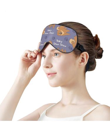 Chow Chow Sleep Mask - Adjustable Eye Cover for Sleeping and Travel - Light Blocking Blindfold for Men and Women - Buy Online on GoSupps.com