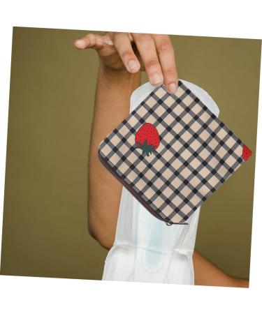 Lurrose Women's Multi-Functional Storage Bags - 4 Piece Lipstick and Bandage Pocket Set for First Period Essentials - Durable Polyester Napkin Holders - Buy Online on GoSupps.com