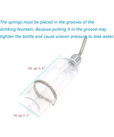 Semetall Hanging Water Feeder 350ml - Ideal for Birds, Hamsters, Guinea Pigs, Chinchillas & Small Animals - Buy Online on GoSupps.com