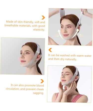 minkissy Firming Facial Belt 1pc Thin Belt V Shaped Eliminator Double Chin Strap V Line Belt Strap Chin Reducer Strap Facial Slimming Strap Cheek Belt Tape Chin Lift Band Miss Silica Gel - Buy Online on GoSupps.com