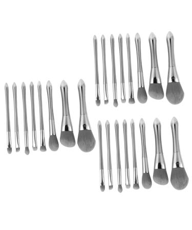 Beaupretty 24 Pcs Makeup Brush Cosmetics Foundation Brush Kit Long Handle Set Cosmetic Brush Size 1x3pcs As Shownx3pcs