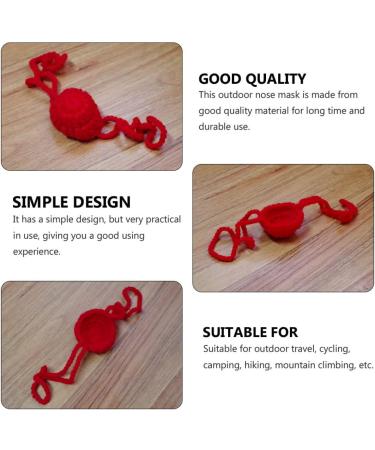 Frcolor 3-Piece Nose Mask Set | Outdoor Protection | Cycling Nose Cover | Red 1 Pack - Ideal for Activities - Buy Online on GoSupps.com