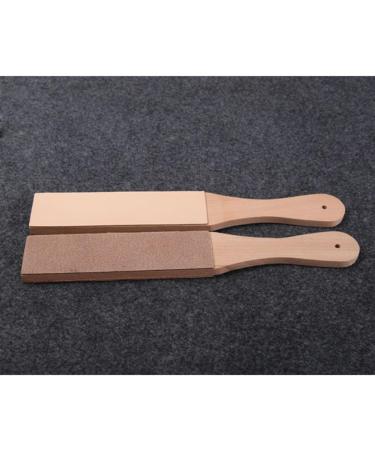 Angoily Leather Strap Razor Sharpener Whetstone - Premium Wooden Sharpening Board for Straight Razors | International Shipping Available - Buy Online on GoSupps.com
