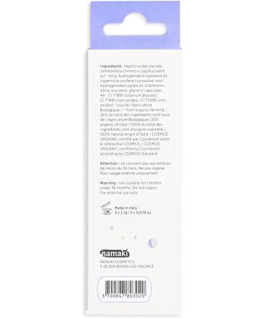 Set of 3 Organic Jumbo Glitter Kids Makeup Pencils Purple Silver Green Cosmos Organic Certified Namaki - Buy Online on GoSupps.com