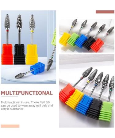 SOLUSTRE Nail Polisher Nail Tools Manicure Salon Supplies Sanding Drill for Nails Professional Pedicure Grinding Nail Art Tools Manicure Supplies Tungsten Steel Alloy Electric Metal Nail - Buy Online on GoSupps.com
