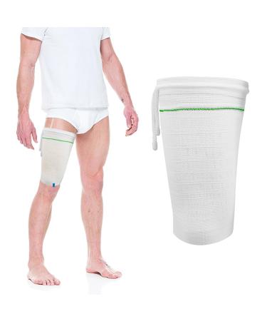 Catheter Leg Bag Holder Leg Sleeve for Catheter Bag Catheter Bag holder with Adjustable Strap Fabric Catheter Stabilization Device Urine Drainage Bag Cover Urinary Incontinence Catheter Supplies. (XL)