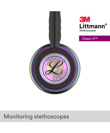 3M Littmann Classic III Rainbow-Finish Stethoscope 27 Inch - Black - Buy Online on GoSupps.com