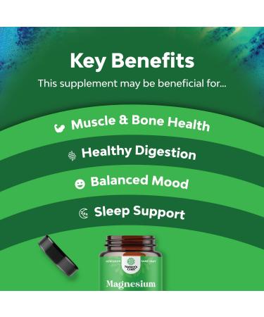 High Absorption Magnesium Complex Supplement - Pure Magnesium Citrate 500mg with Oxide for Sleep, Digestion & Mood Support - 500mg Capsules - Buy Online on GoSupps.com