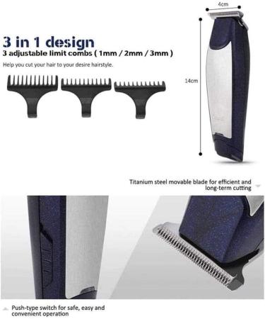 Easy Hair Clipper | Professional Cordless Hair Clippers for Men | Rechargeable Portable Household Haircut Tool - Buy Online on GoSupps.com