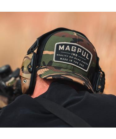 Magpul Trucker Hat Snap Back Baseball Cap - Woodland Camo | One Size Fits Most - Buy Online on GoSupps.com
