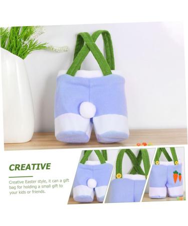 TIDTALEO Candy Pants Bag Rabbit Print Buckets Easter Bucket Easter Bags Easter Gift Bags Easter Egg Holder Bunny Tote Bag Easter Tote Bags for Kids Easter Party Child Cloth Canvas Bag Jesus 18X15X7CM Blue - Buy Online on GoSupps.com