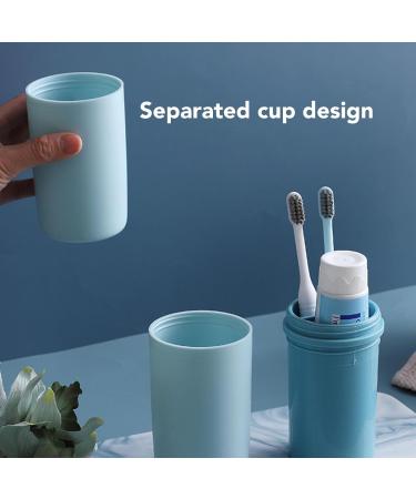 Versatile Toothbrush Holder & Toothpaste Storage Travel Case - Lightweight & Portable for Business & Outdoor - Pinkish - Buy Online on GoSupps.com