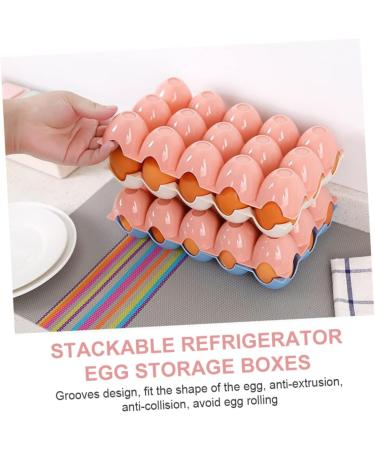OSALADI Refrigerator Egg Holder 6 Pcs Egg Storage Box Eggs Covered Egg Holders Egg Baskets Egg Storage Case Food Egg Rack - Buy Online on GoSupps.com