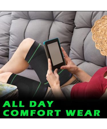 Beister Thigh Bandage - Non-Slip Compression Stabilizer for Men & Women | Hip Joint Pain Relief Quad & Hamstring Support (2 Pieces) - Buy Online on GoSupps.com