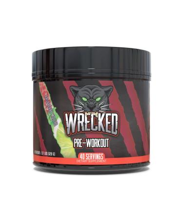 Huge Supplements Wrecked Pre-Workout Powder, 30G+ Ingredients Per Serving to Boost Energy, Pumps, and Focus with L-Citrulline, Beta-Alanine, Hydromax, L-Tyrosine, and No Useless Fillers (40 Servings) Raspberry Mojito