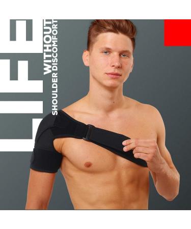Shoulder Support Brace for Men & Women | Orthopedic Compression Sleeve for Torn Rotator Cuff & Bursitis Pain Relief - Buy Online on GoSupps.com