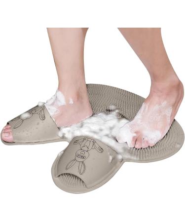 Shower Feet Scrub Mat Foot Peeling On Shower Floor Nonslip Brush Bathroom Accessories Cleaning Supplies for Women - Buy Online on GoSupps.com