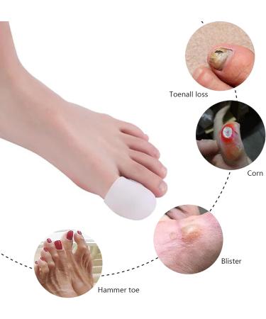 Gel Toe Caps for Pain Relief - 20 Pieces | Comfort for Targeted Pain Corns Hammer Toes & Cracked Toes for Men & Women | Fits Most Socks & Shoes - Buy Online on GoSupps.com