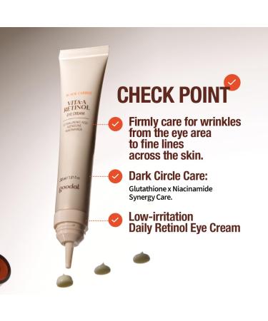 GOODAL Black Carrot Vita-A Retinol Eye Cream Daily Cream for Under Eye Smoothing Skin Care K-Beauty Korean Skincare - Buy Online on GoSupps.com