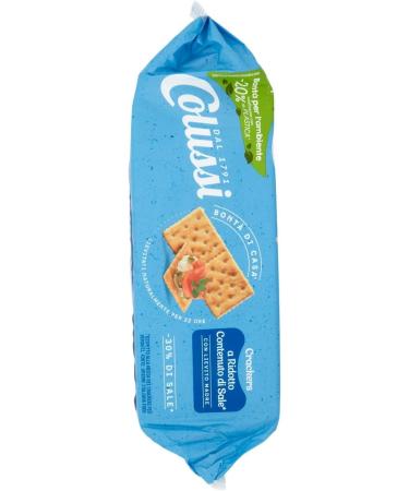  Italian Gourmet E.R. Colussi Cracker 30% DISAL Low Salt Cracker 30% Salt 500g + Italian Gourmet Polpa 400g - Buy Online on GoSupps.com