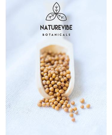 Naturevibe Botanicals Organic Yellow Mustard Seed Powder 1lb - 100% Pure & Natural Flavor Enhancer - Buy Online on GoSupps.com