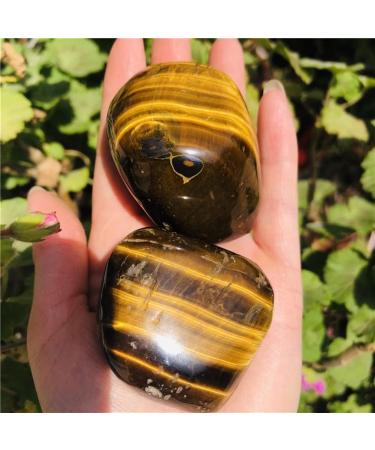 Natural Natural Tiger Eye Stone Crystal Gravel Yellow Tiger Eye Stone Large Granule ningxiao (Size : 80-100g) - Buy Online on GoSupps.com