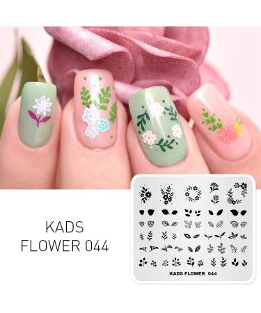 KADS Flower Nail Art Stamp Template Stamping Plate (FL044) - DIY Manicure Tool - Buy Online on GoSupps.com
