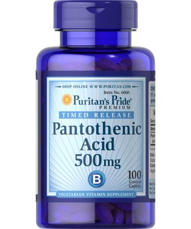Puritan's Pride Pantothenic Acid 550 mg Rapid Release