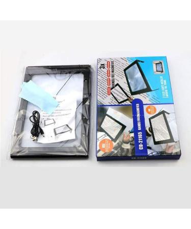 JTIAN 3X Large Full Page Magnifier with 12 LED Lights Foldable Flip-Out Legs Dual Power Supply Modes- Ideal for Hands Free Reading Low Vision Seniors with Aging Eyes - Buy Online on GoSupps.com