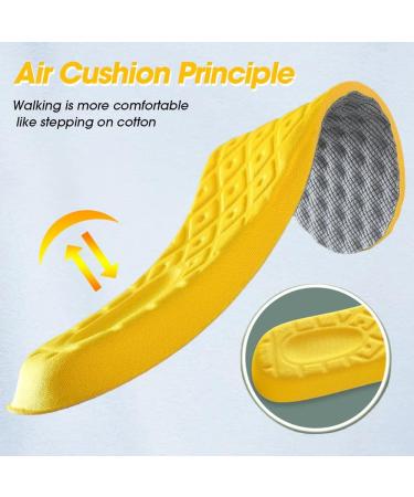 CSCDD Memory Foam Insoles for Men & Women | Orthotic Sport Support Breathable Latex | Size 43-45 - Buy Online on GoSupps.com