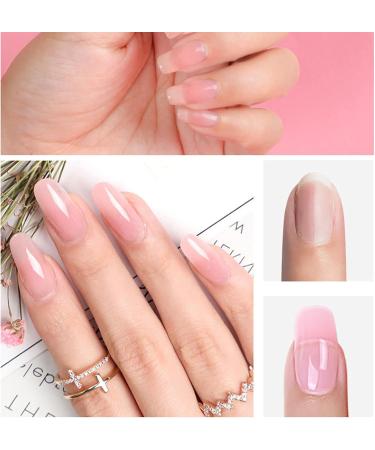 Warm Girl Poly Nail Gel Kit 4 Colour 15ml Clear Pink White Builder Poly Nail Gel Set Nail Extension Gel Basic Gifts Set for Women - Buy Online on GoSupps.com