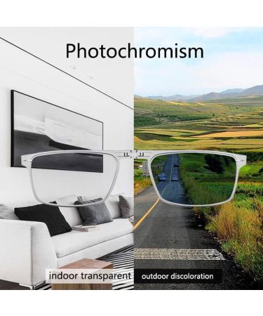 Dibako Foldable Photochrome Reading Glasses - Unisex +3.00 Metal Frame Readers - Buy Online on GoSupps.com