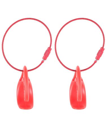 BESPORTBLE 2pcs Flying Disc Clips Plastic Flying Disc Holder Outdoor Disc Carrier Clips Portable Flying Disc Clamps Red