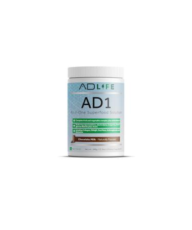 Project AD AD1 All in One Superfood Solution Complete Fruit and Vegetable Complex Plus Antioxidants Including Collagen Shilajit Sea Moss Ashwaganda and Berberine (24 Servings Chocolate)