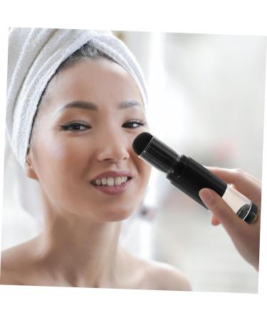 minkissy Refillable Powder Brush for Loose Powder Concealer Brush Bottle Foundation Brush with Cover Powder Cosmetics Brush Powder Puff Tools Travel Contour Brush Plastic Flat Top - Buy Online on GoSupps.com