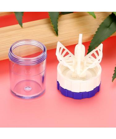 Sclera Contact Lens Case Plastic Contact Lens Cleaning Lenses Case Barrel Shaped Contact Lens Cleaning Container Fashion Manually Cleaner Washer for Everyday Use - Buy Online on GoSupps.com