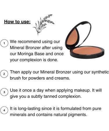 LISA NOTO Mineral Bronzer Powder | Matte Pressed Fusion Foundation | Healthy Tan Face For White Brown Black Skin Tones | Vegan Natural | 0.42oz / 12g - Buy Online on GoSupps.com