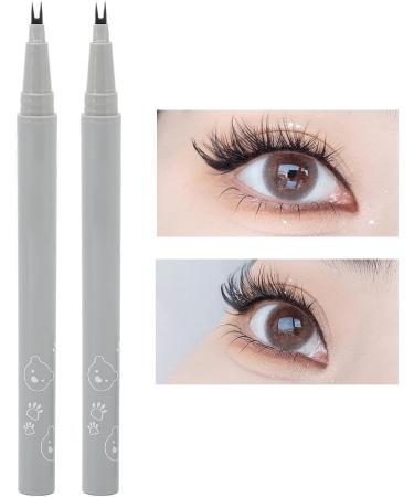 Bottom Eyelash Pen Quick Dry Long Lasting Fine Lines Smudge Proof 2 Double Tips Bottom Eyelash Pen for Daily Use - Buy Online on GoSupps.com