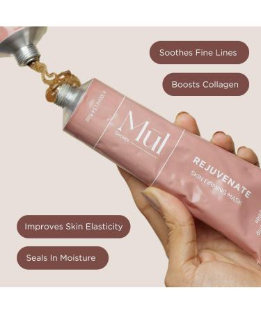 Mul_Secrets Wellness Rejuvenate Skin Tightening Face Mask & Scrub - 100ml Gel Mask with Peptides & Rosehip for All Skin Types | Reduces Fine Lines & Wrinkles Instant Glow 30+ Uses - Buy Online on GoSupps.com